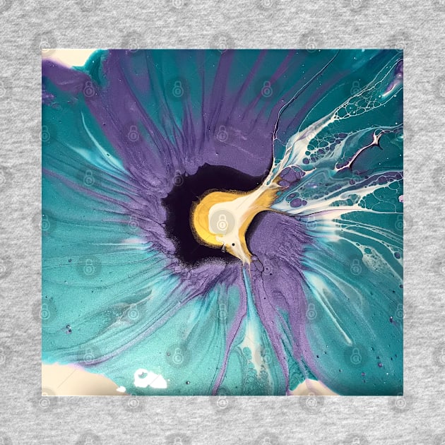 Amethyst and Blue Topaz Floral by Sasa-paints